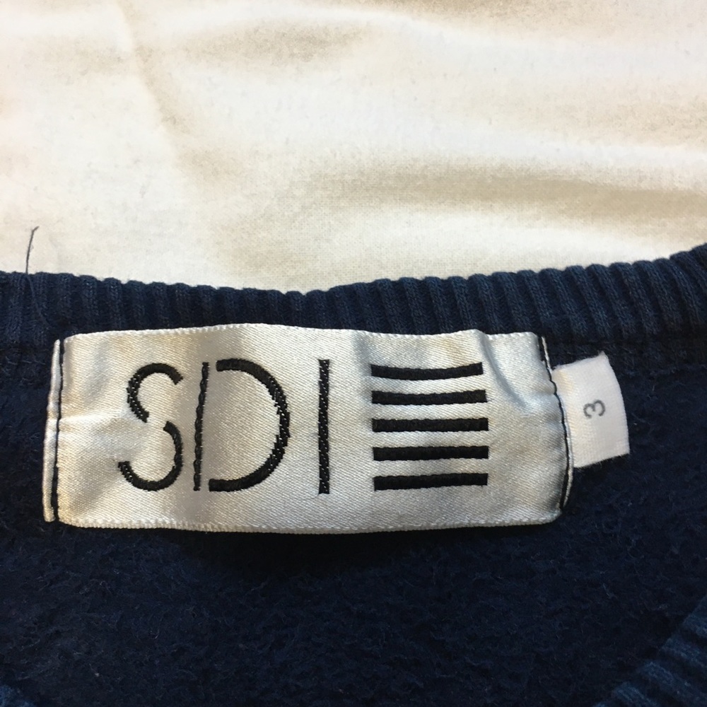 VTG 90s SDI Navy and Suede Bent Creek Golf Course Sweatshirt - Picture 9 of 11